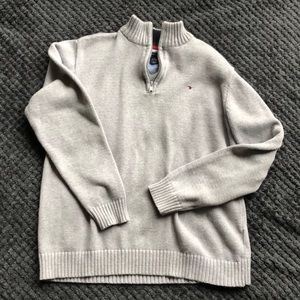 Tommy Hilfiger youth 1/4 zip sweater Size 12/14